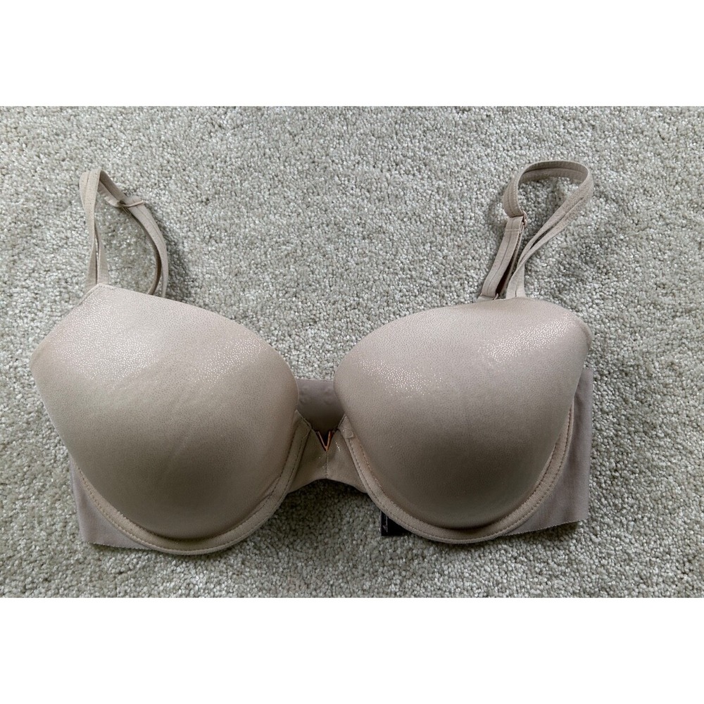 Victorias Secret Womens Size 34D Beige Lined Perfect Coverage